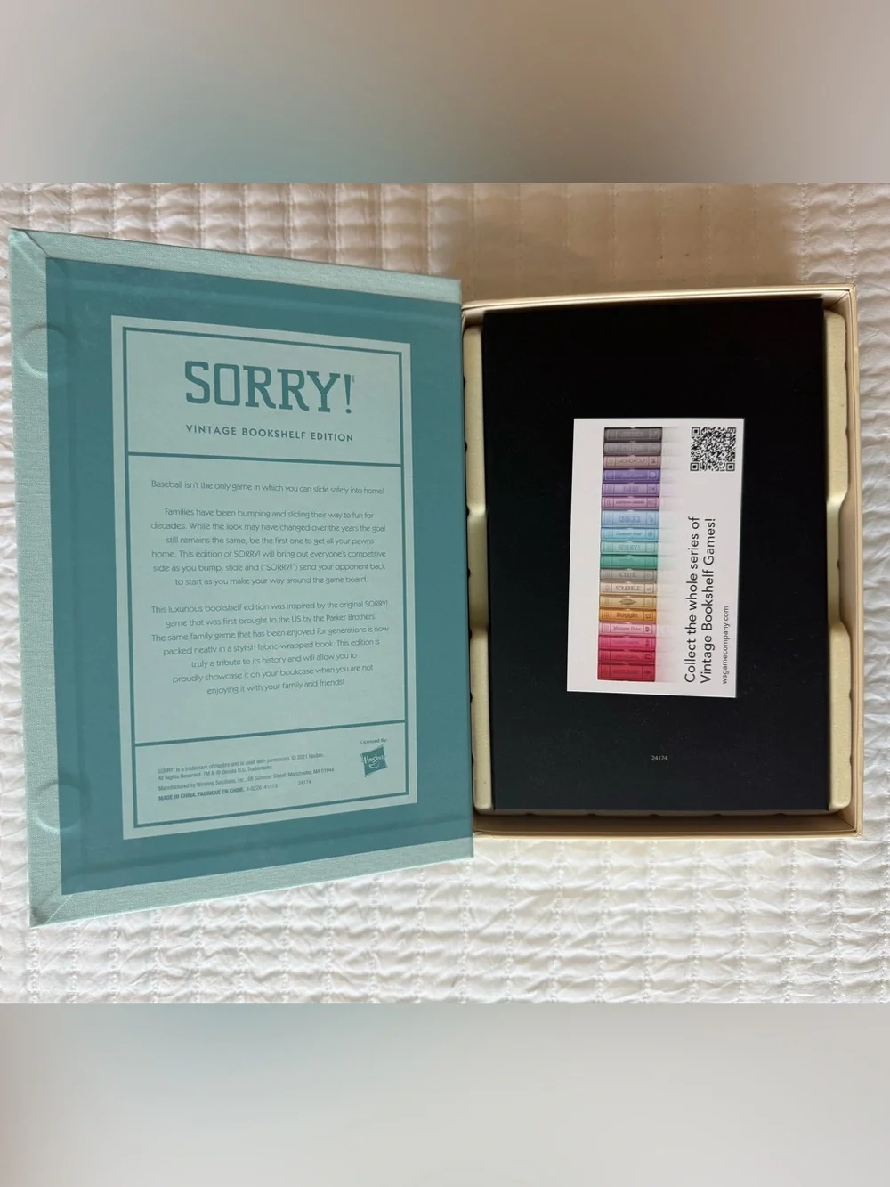Sorry! Vintage Bookshelf Edition Board Game New Never Used